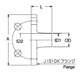 大阪サニタリー 溶接配管用継手 溶接式フランジアダプタ テーパ JFAD-W