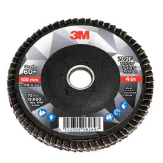 3M フラップディスク 957A, 60, 100 mm x 15 mm, 100 個/箱 957A 60 の