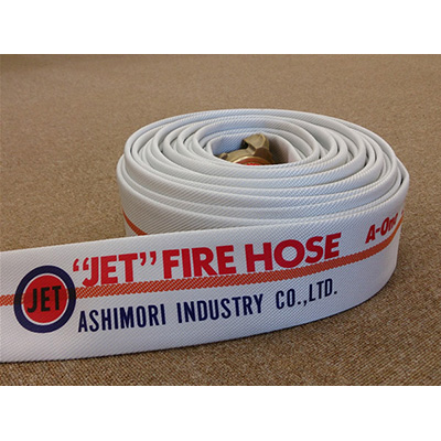【理由あり：在庫処分セール】　アシモリ　散水用ホース　JET　FIRE　HOSE　A-One　（BC町野金具付）　65mm×20m